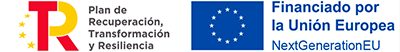 Logos Unión Europea y Plan de Recuperación, Transformación y Resiliencia.