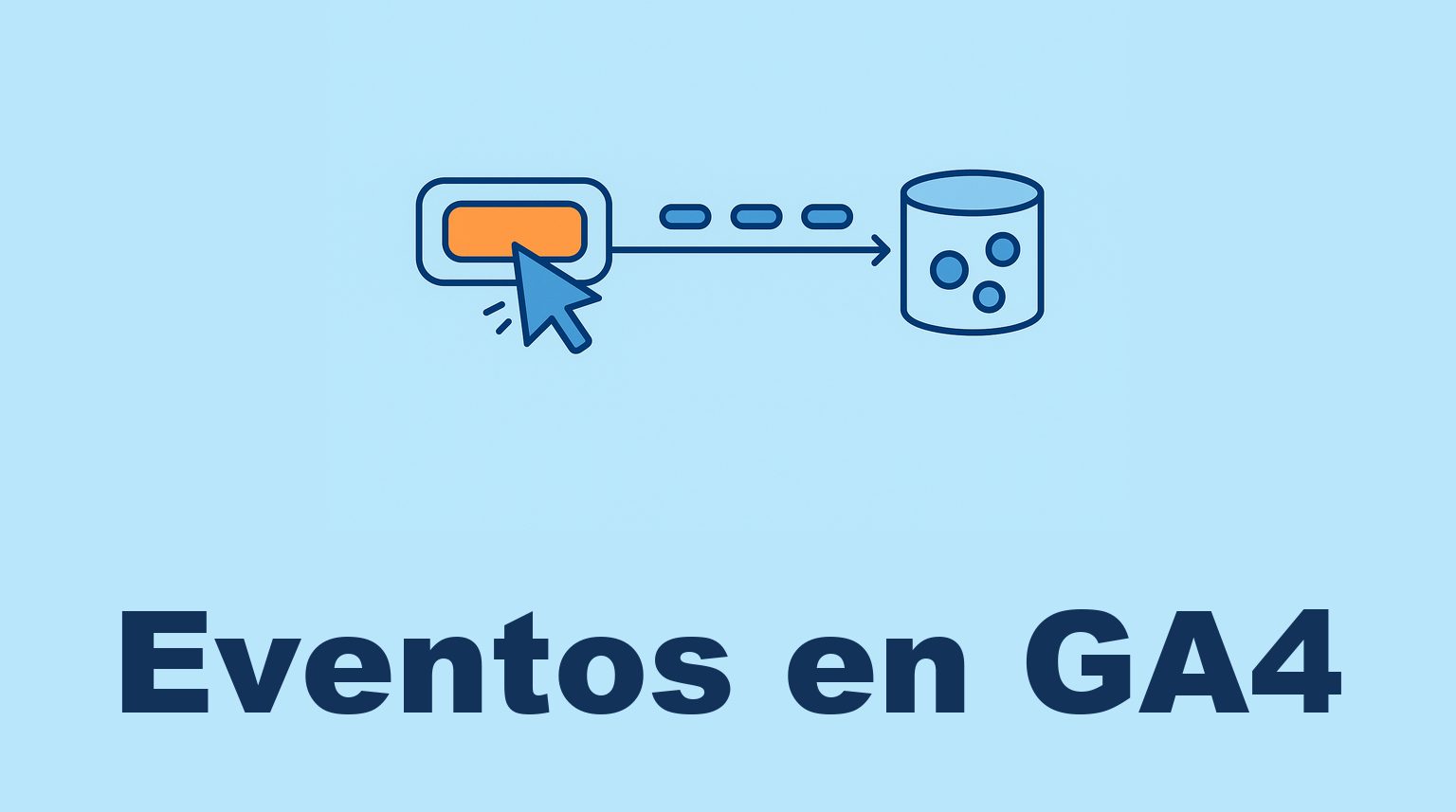 Etiqueta con forma de marcador que viaja desde un cursor hasta un contenedor de datos, con par&aacute;metros representados como peque&ntilde;as fichas.