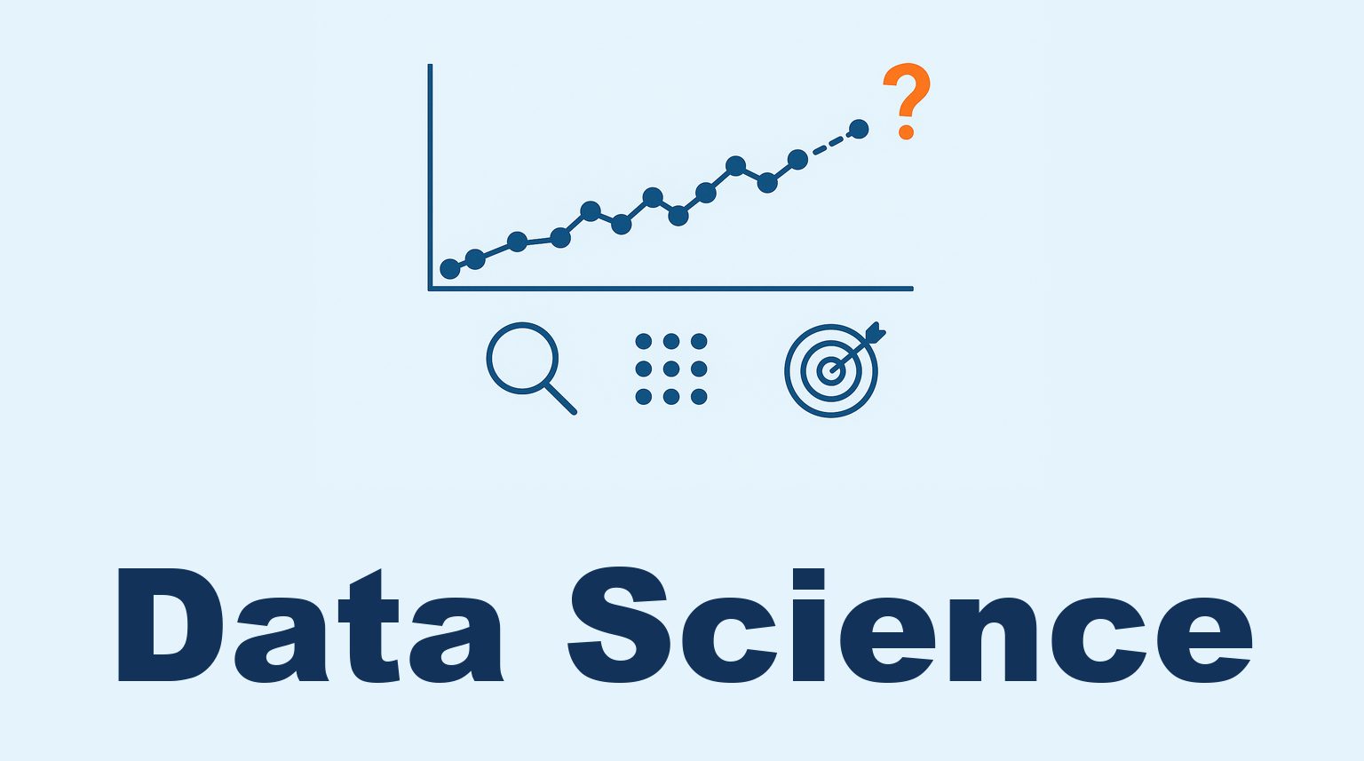 Una serie de datos hist&oacute;ricos que se prolonga como predicci&oacute;n hacia el futuro, con iconos de clasificaci&oacute;n y segmentaci&oacute;n.